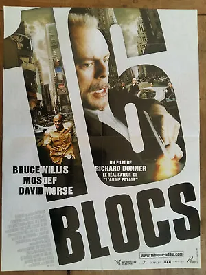 Poster 16 Blocks Bruce Willis Mos Def David Morse Richard Give • $11.18