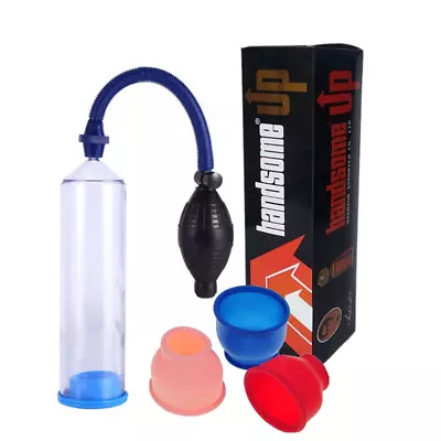 Penis Pump Enlarger Vacuum Stretcher Erection Handsome UP - 3 SLEEVE • $25.70