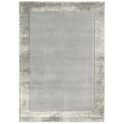 Ascot Silver Rug By Asiatic Hand Woven 120x170cm • £165