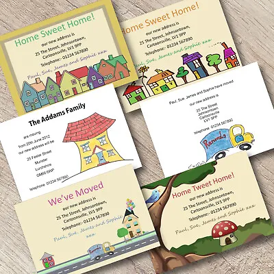 Personalised Change Of Address Cards With Envelopes House Moving New Home • £4.49