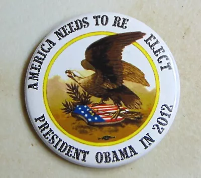 Barack Obama 2012 Campaign Pin Button Political • $0.99