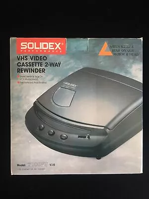 Solidex VHS Video Cassette Rewinder Model 7000XT NEW FAST SHIPPING • $29