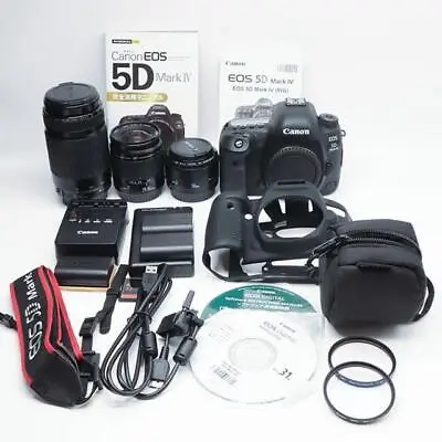 Canon EOS 5D MarkIV 4 Standard & Telephoto & Single Focus Lens Set • $6136.49