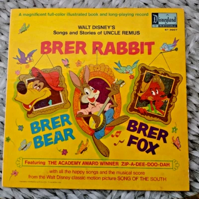$29.99 • Buy Disneyland BRER RABBIT Book & Record LP Album 33 1/3 RPM  Vinyl Splash Mountain
