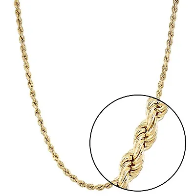 9ct Gold & Silver 4mm Rope Chain - Lengths 18  20  22  24  26  30   • £85.95