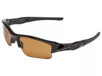 Oakley Flak Jacket XLJ Polarized Sunglasses 26-243 Polished Black/Bronze • $179.99