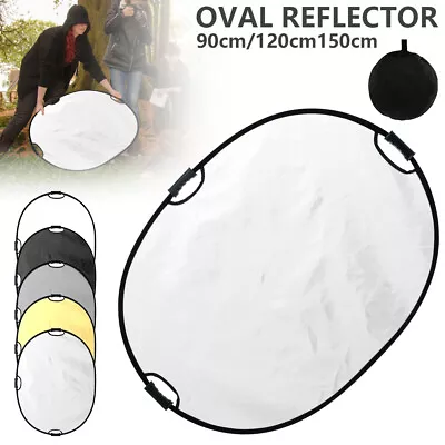 Oval Photography Reflector Collapsible Light Diffuser Photo Studio BiGGD • £16.67