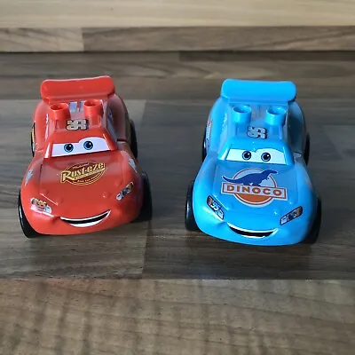 Mega Bloks Disney Pixar Cars 2 Vehicles Lightning McQueen Dino Co Blue + Red • £9.99