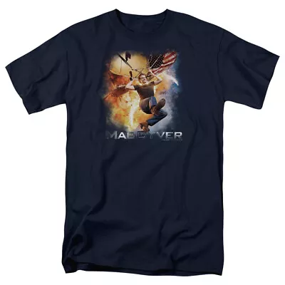 MacGyver T-Shirt Poster Navy Tee • $22.49
