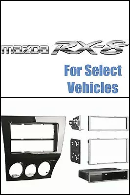 Gloss Black Car Stereo Radio Install Dash Trim Kit For 09-11 Mazda Rx8/rx-8 • $34.95