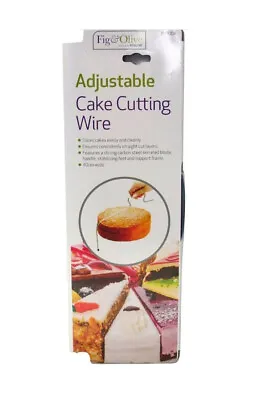 £4.99 • Buy Adjustable Cake Cutting Wire | 33cm Wide Bread Cutter Slicer | Cake Leveller
