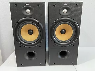 B&W Bowers & Wilkins DM602 Bookshelf Speakers Black • $380