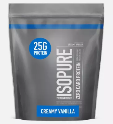 Isopure Zero Carb Whey Isolate Protein Powder Creamy Vanilla 1 Lb Exp 1/26 • $24.99