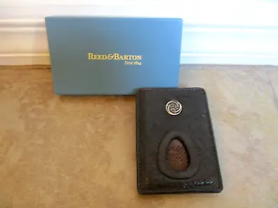 Reed And Barton EEL And Sharkskin Pouch Wallet And Money Clip. • $40