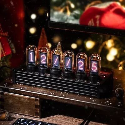 Nixie Tube Clock Nixie Clock In Cyberpunk Decor With Mood Lighting Nixie Tu... • $292.29