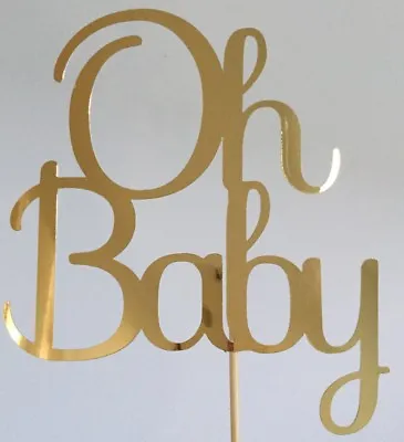 Oh Baby Cake Topper Baby Shower Gender Reveal Party Mummy To Be • $18