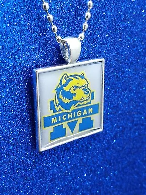 Michigan Wolverines Football Pendant Necklace • $7.99