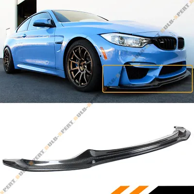 For 2015-19 BMW F80 M3 F82 F83 M4 V Style Carbon Fiber Front Bumper Lip Splitter • $335.99