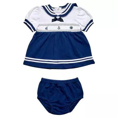 * Smocked Sailor Dress Set • £17.99