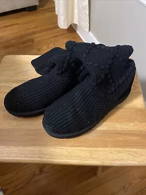 Ugg Classic Argyle Knit Black 8 • $75