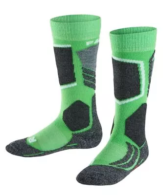 Falke SK2 Kids Ski Socks Vivid Green • £11.44