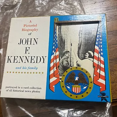 42 Cards In Box -  John F Kennedy And His Family Pictorial Biography • £18.96