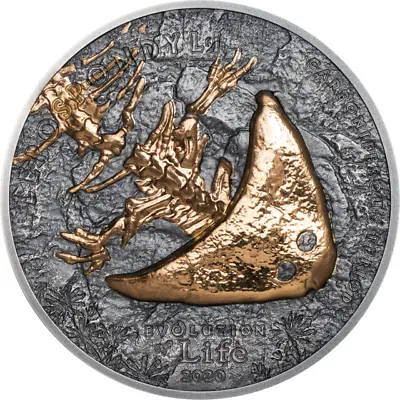 Evolution Of Life DIPLOCAULUS 1 Oz Silver Coin 500 Togrog Mongolia 2020 • $298.95