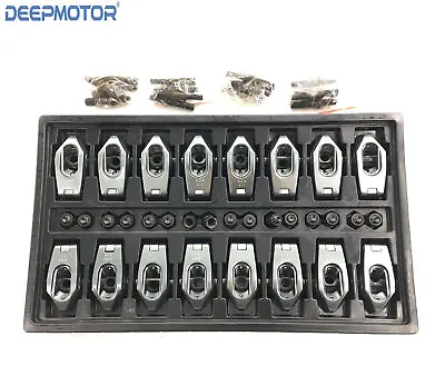 Deepmotor LS1 LS2 LS6 5.7L 1.7 Ratio 3/8'' Aluminum Roller Rocker Arm W/ Studs • $179.99