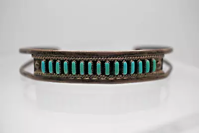 Sterling Silver 925 Turquoise Bangle Bracelet 9.7g 6-1/2  • $58