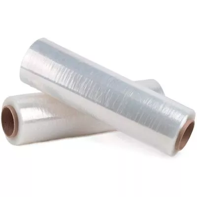 4 Roll 70 Gauge Cast Hand Stretch Wrap 1500' Plastic Bundling Shrink Film • $172.49