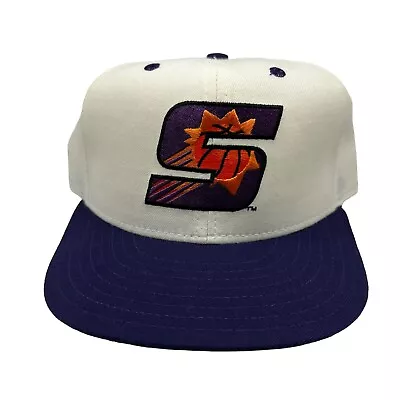 Vintage 90s Phoenix Suns New Era Wool Fitted Hat Cap 7 1/4 Pro Model 5950 NWOT • $18.74