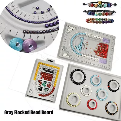$4.71 • Buy Bead Design Board, Gray Flocked Bead Board For Bracelet Necklace Jewelry Making