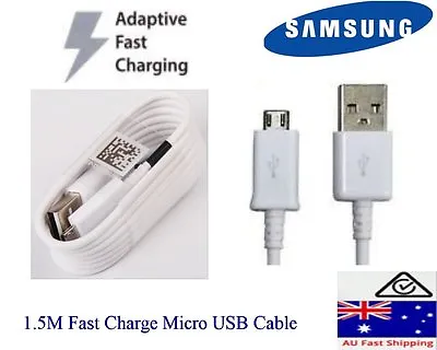 Genuine Original Fast Charge Cable Samsung  Galaxy S6 S7 Edge Note 4 (Micro USB) • $5.49