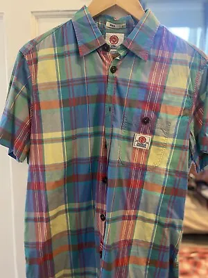Franklin Marshall Slim Fit Italian Check Shirt - Rare - Great Condition- Size L • £9.99