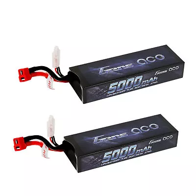 2 Gens Ace 5000mAh 7.4 50C 2S1p Lipo Battery VENOM FOR TRAXXAS Slash ARRMA • $69.99