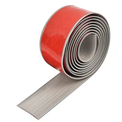 2m*4cm PVC Floor Transition Strip Grey Wood Laminate To Laminate Door Bar • £10.37