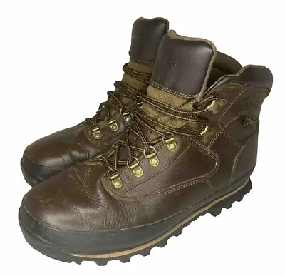 Cabelas Boots Men’s 10.5  7” RimRock Hikers Gore-Tex Vibram Brown Leather • $31.97