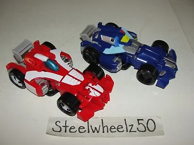 Transformers Rescue Bots Academy Heatwave & Whirl Race Car Figure Lot Hasbro 4.5 • $17.99