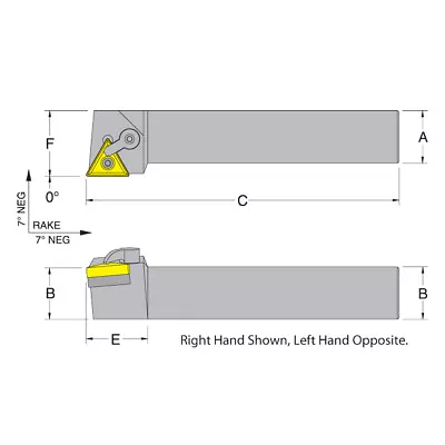 Dorian 50843 MTGNL85-4D LH Toolholder For TNM_432 Inserts • $99.62