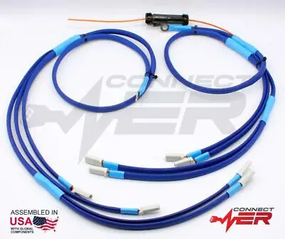 CHEVROLET GMC 6.5L Turbo Diesel 1200°F Insulated Glow Plug Harness - Blue • $119.99