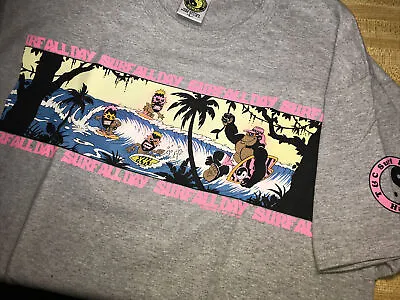 80's T&C Surf Designs T-shirt Men's X Large  Heather Gray • $44.95