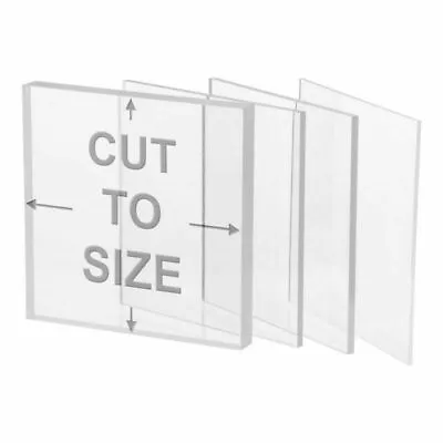 Cut To Bespoke Sizes Perspex Acrylic Sheet Clear Panel Laser Plastic Extrude • £5.05