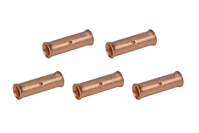 6 AWG TEMCo Butt Splice Connector Bare Copper Uninsulated Gauge. 5 Pack • $6.45