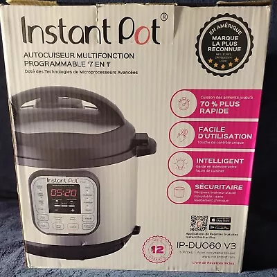 💥 Instant Pot 7-in-1  Pressure Cooker 6Qt 1000W IP-DUO60v3🆕️👌 • $69.99