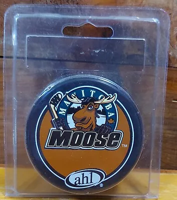 Manitoba Moose AHL Collectible Hockey Puck New In Package.  • $7.99