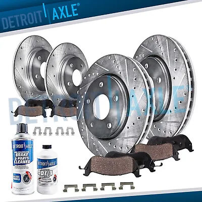 Front Rear Drilled Rotors Brake Pads For Buick Regal Intrigue Oldsmobile Venture • $165.79