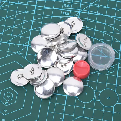 (25MM)Self Cover Buttons Kit Round Fabric Covered Button With Flat Backs • £3.52