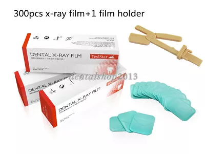 300pcs X-ray Film  Bright Room Adult Size Yes！Star Dental+ 1pc Film Holder • $68.89