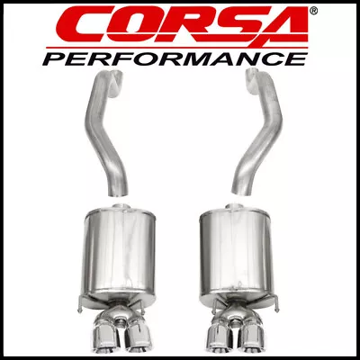 Corsa Sport 2.5  Axle-Back Exhaust System Fits 2009-13 Chevy Corvette C6 6.2L V8 • $1926.99