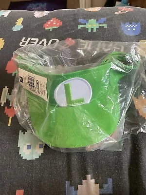 Luigi Visor Mario Tennis Aces Nintendo Switch Promotional Piece 2018 Cap Hat • £23